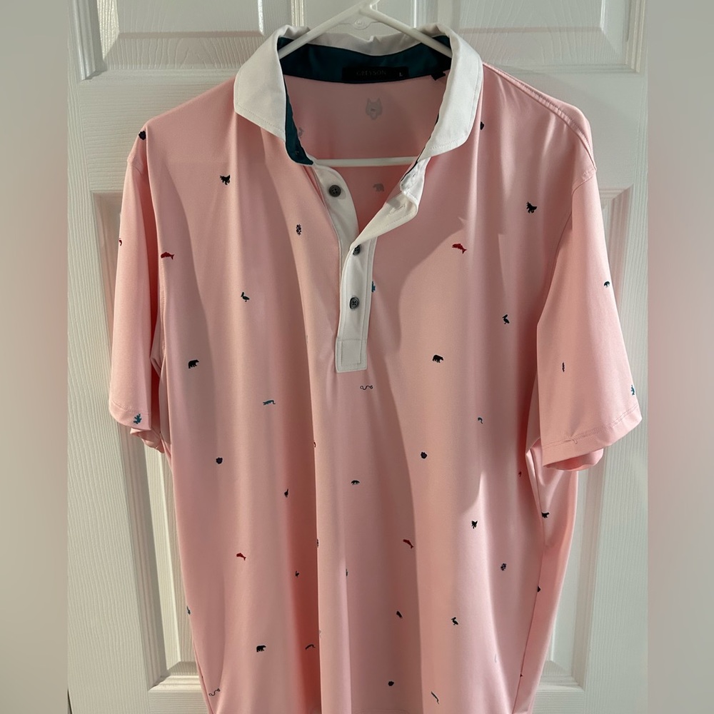 Greyson Pink Polo Spirit of Louisiana